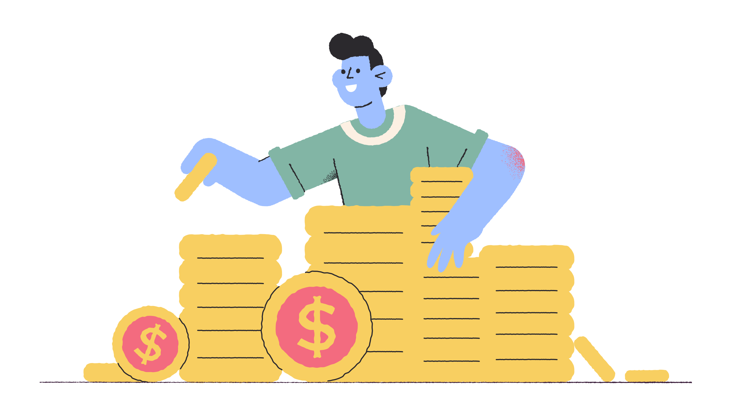 Man in a pile of coins.webp